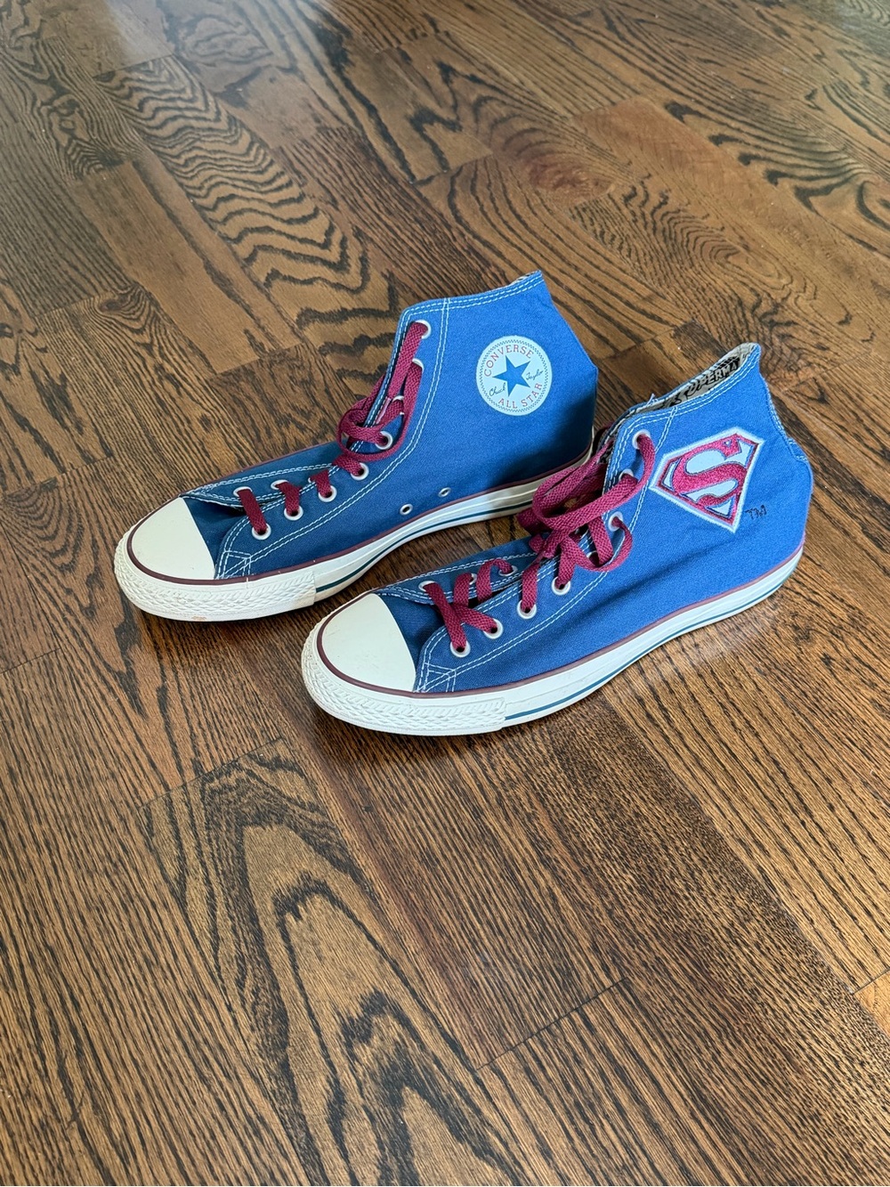 Special Addition Superman Converse High Top Sneakers
